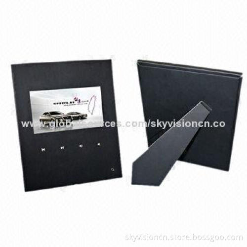 7-inch video greeting card with built-in memory and battery-operated